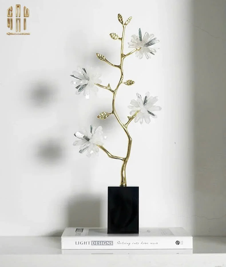 HOME COUTURE -TƯỢNG ĐỒNG ĐÁ QUÝ FLEUR DE MINUIT