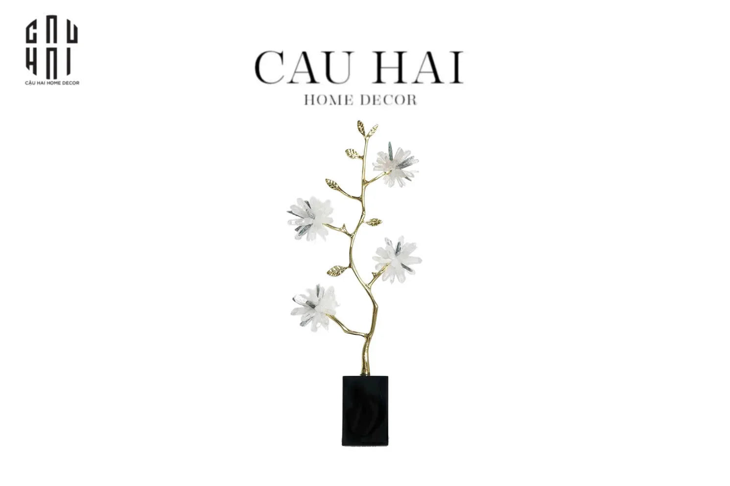 HOME COUTURE -TƯỢNG ĐỒNG ĐÁ QUÝ FLEUR DE MINUIT