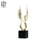 HOME COUTURE - TƯỢNG ĐỒNG FLAMING WINGS - BẢN PHA LÊ ĐEN ĐẶC BIỆT FW25-CẬU HAI HOME DECOR