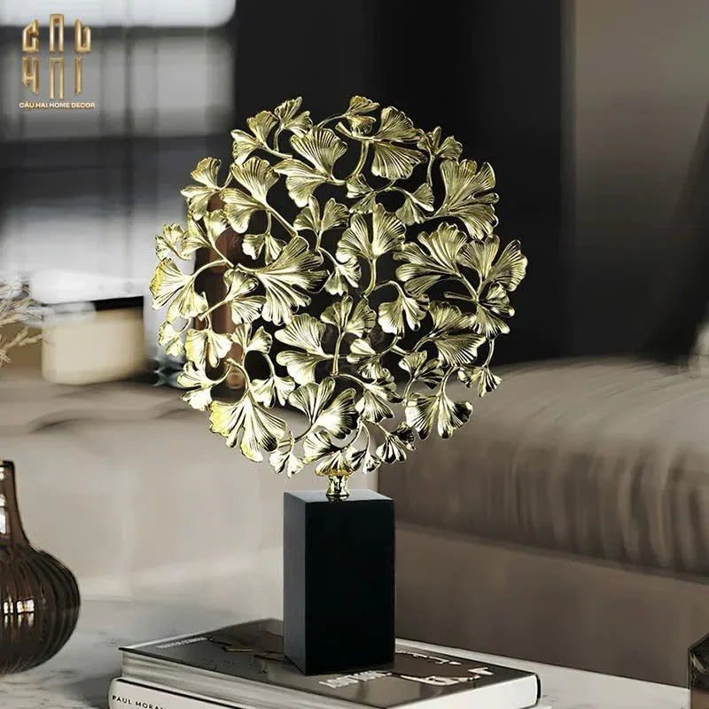HOME COUTURE - TƯỢNG ĐỒNG LÁ GINKGO JARDIN IMPÉRIAL