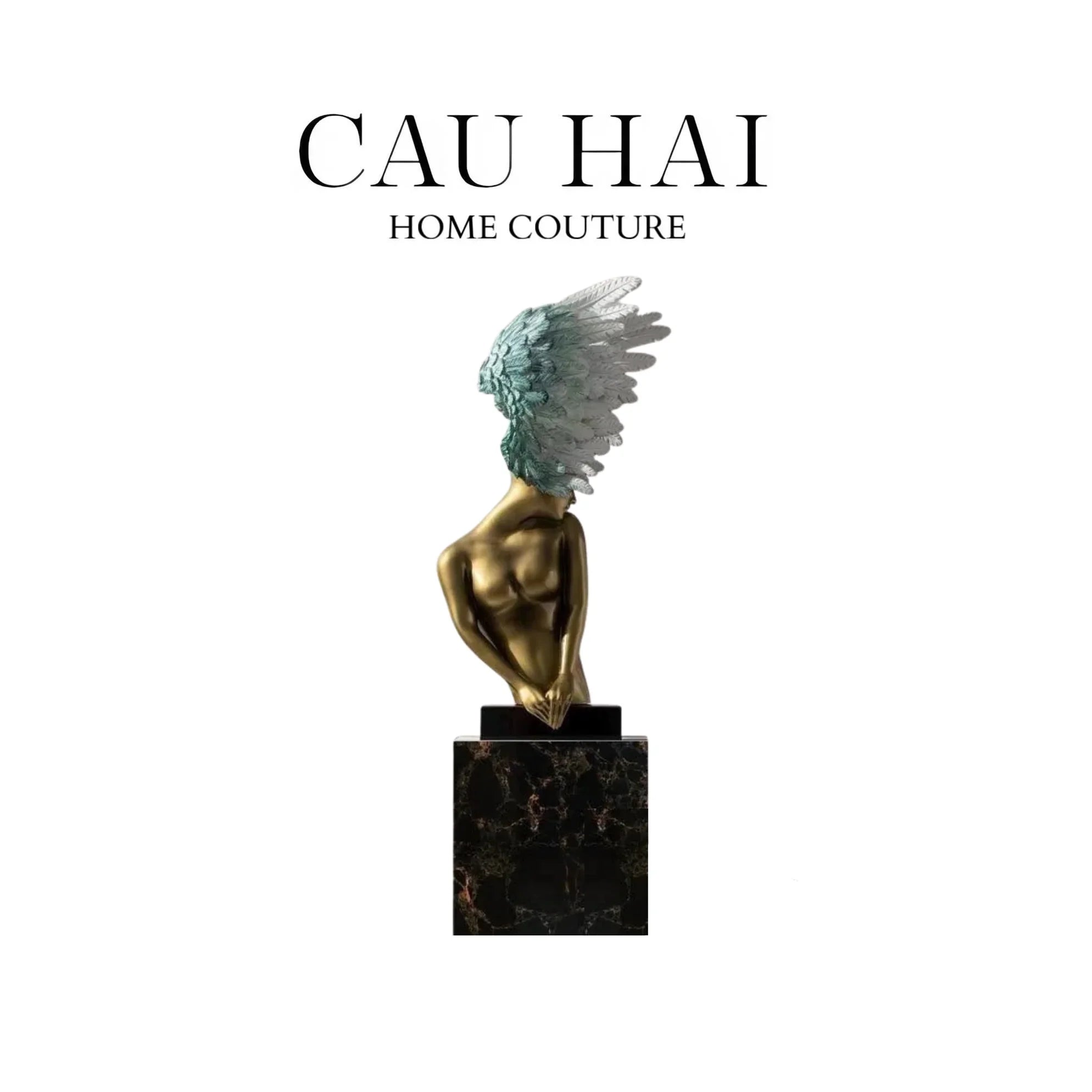 HOME COUTURE - TƯỢNG THIÊN THẦN SERAPHIC SILENCE ANGEL H86