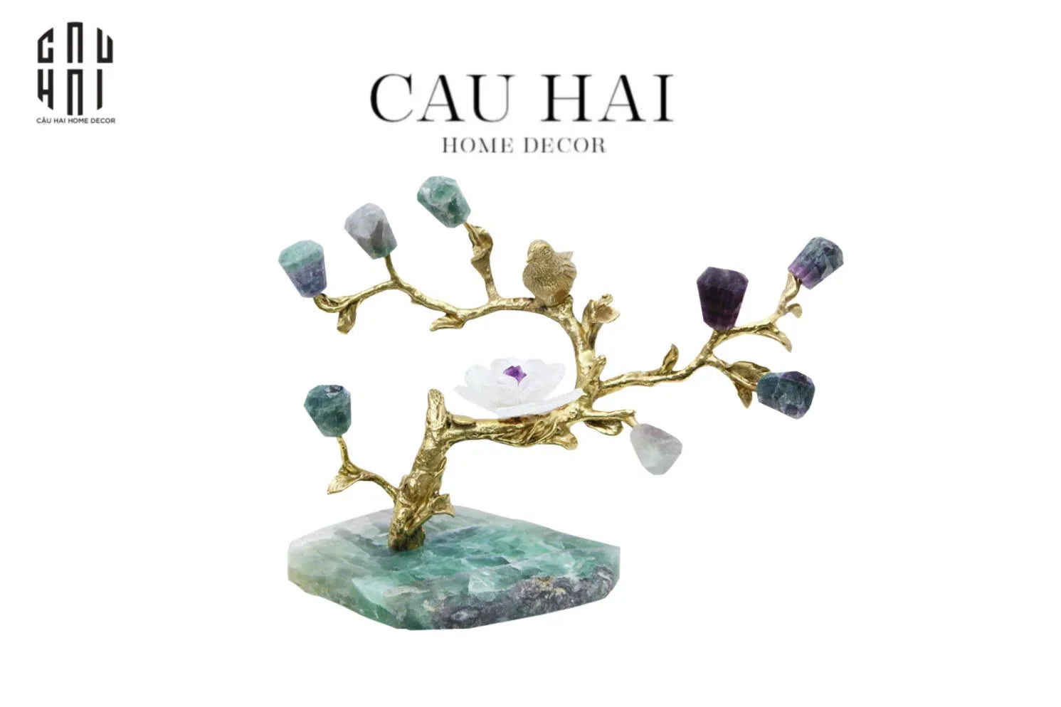 HOME COUTURE - TƯỢNG TIỂU HOÀNG ĐIỂU - BRASSON JEWELRY BIRD OF DYNASTY SS25-CẬU HAI HOME DECOR
