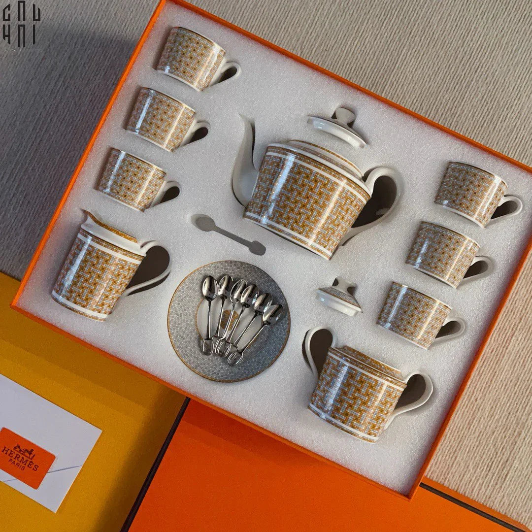 HOME COUTURE. - SET BÌNH TRÀ CAO CẤP HELIOS LUXURY - FULL BOX