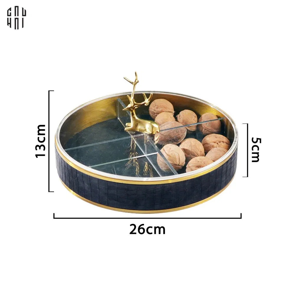 HỘP BÁNH MỨT LEATHER - MIDNIGHT LAYING ALLEY-CẬU HAI HOME DECOR