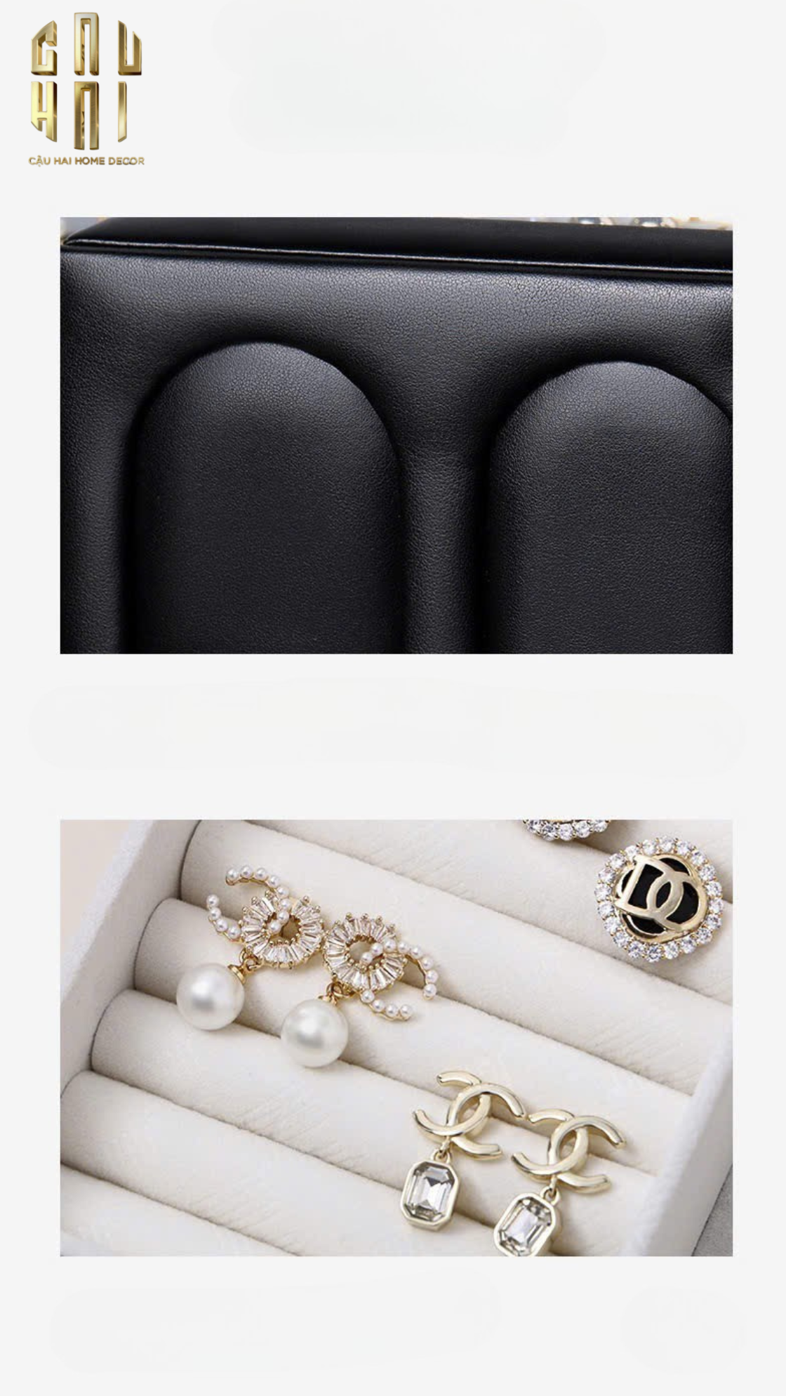 HỘP TRANG SỨC DA 2 IN 1 DUO ELEGANCE - LEATHER JEWELRY BOX