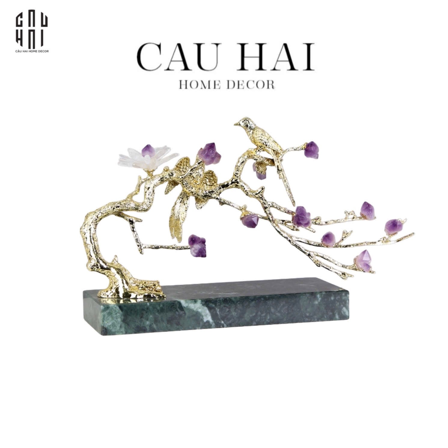 TƯỢNG CHIM HOÀNG YẾN GOLDEN CANARY IN AMETHYST BLOOM SS25