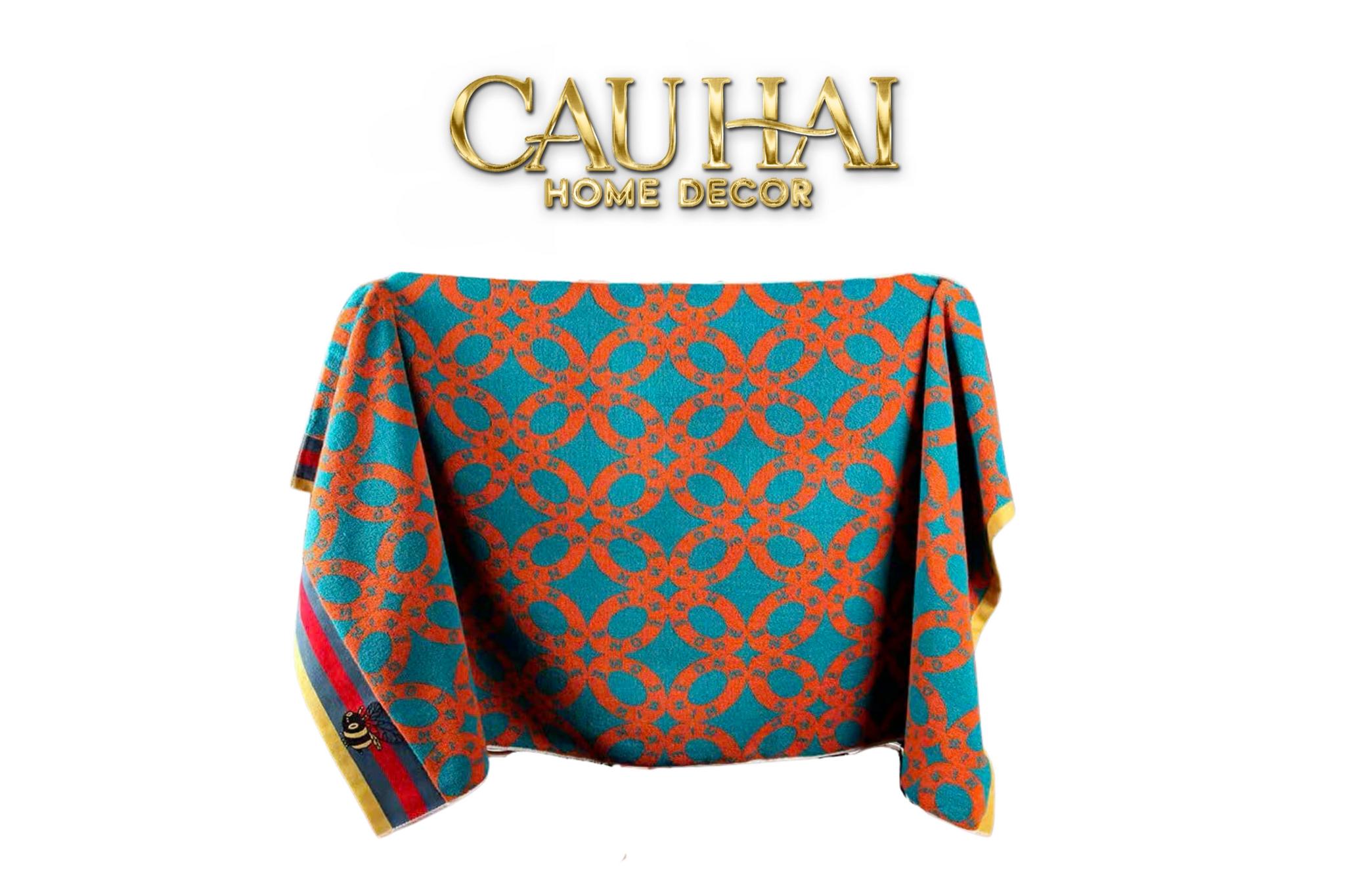 KHĂN TẮM 70X140 - GEOMETRIC CHAIN GC BATH TOWEL-1- Cậu Hai Home Decor