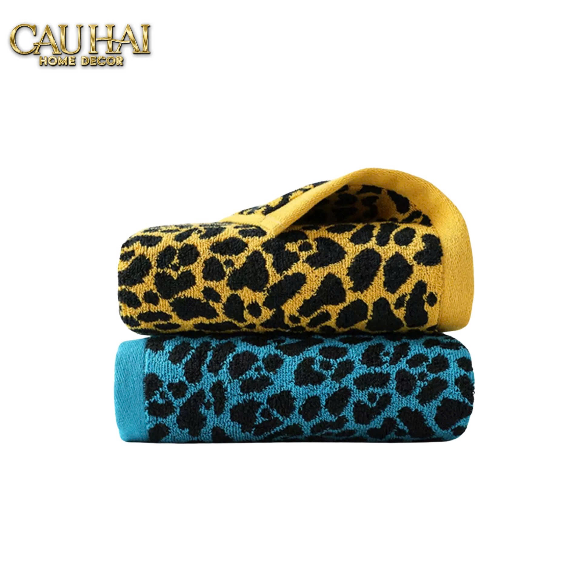 KHĂN TẮM 70X140 - LEOPARD PREMIUM BATH TOWEL-10- Cậu Hai Home Decor