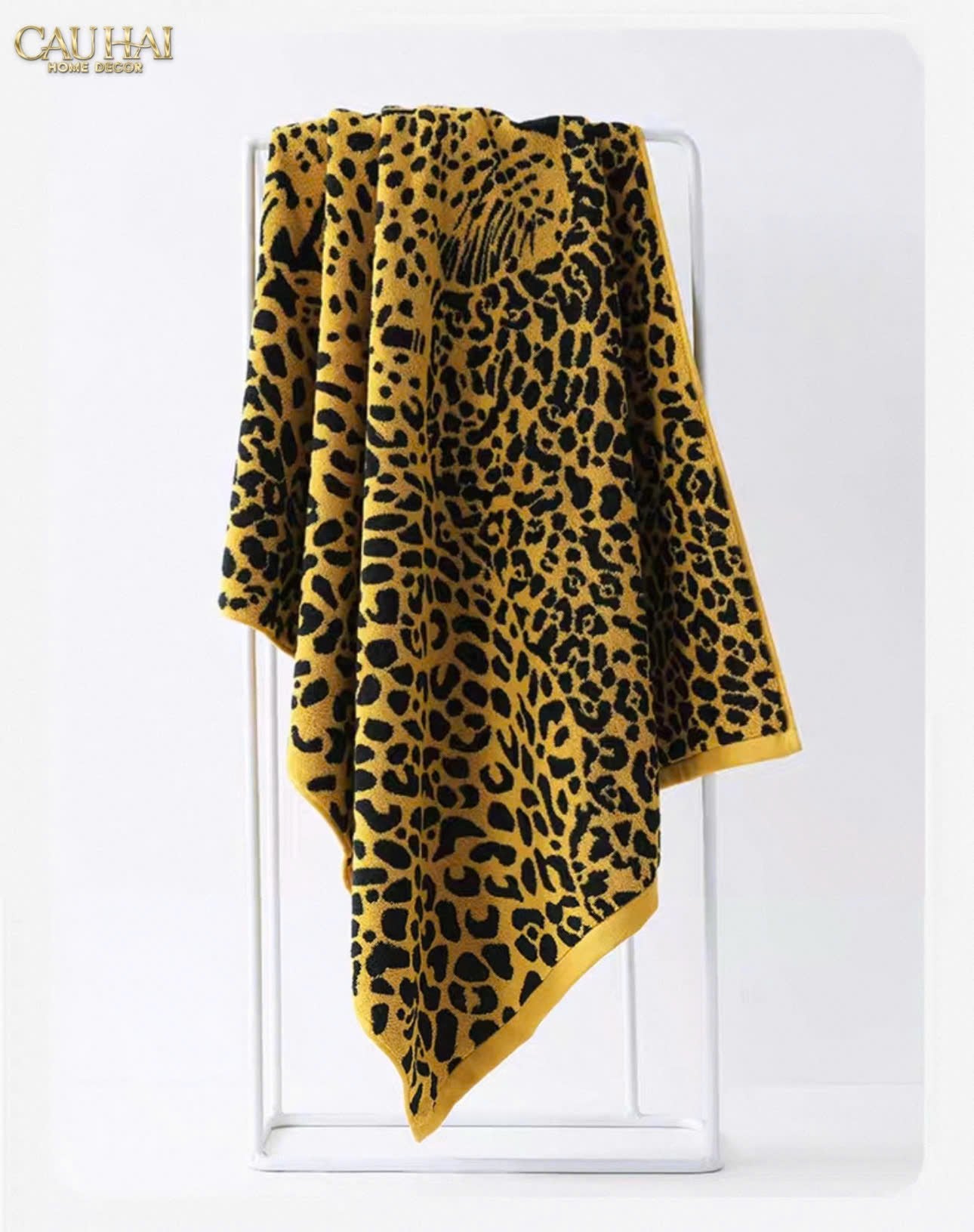 KHĂN TẮM 70X140 - LEOPARD PREMIUM BATH TOWEL-4- Cậu Hai Home Decor