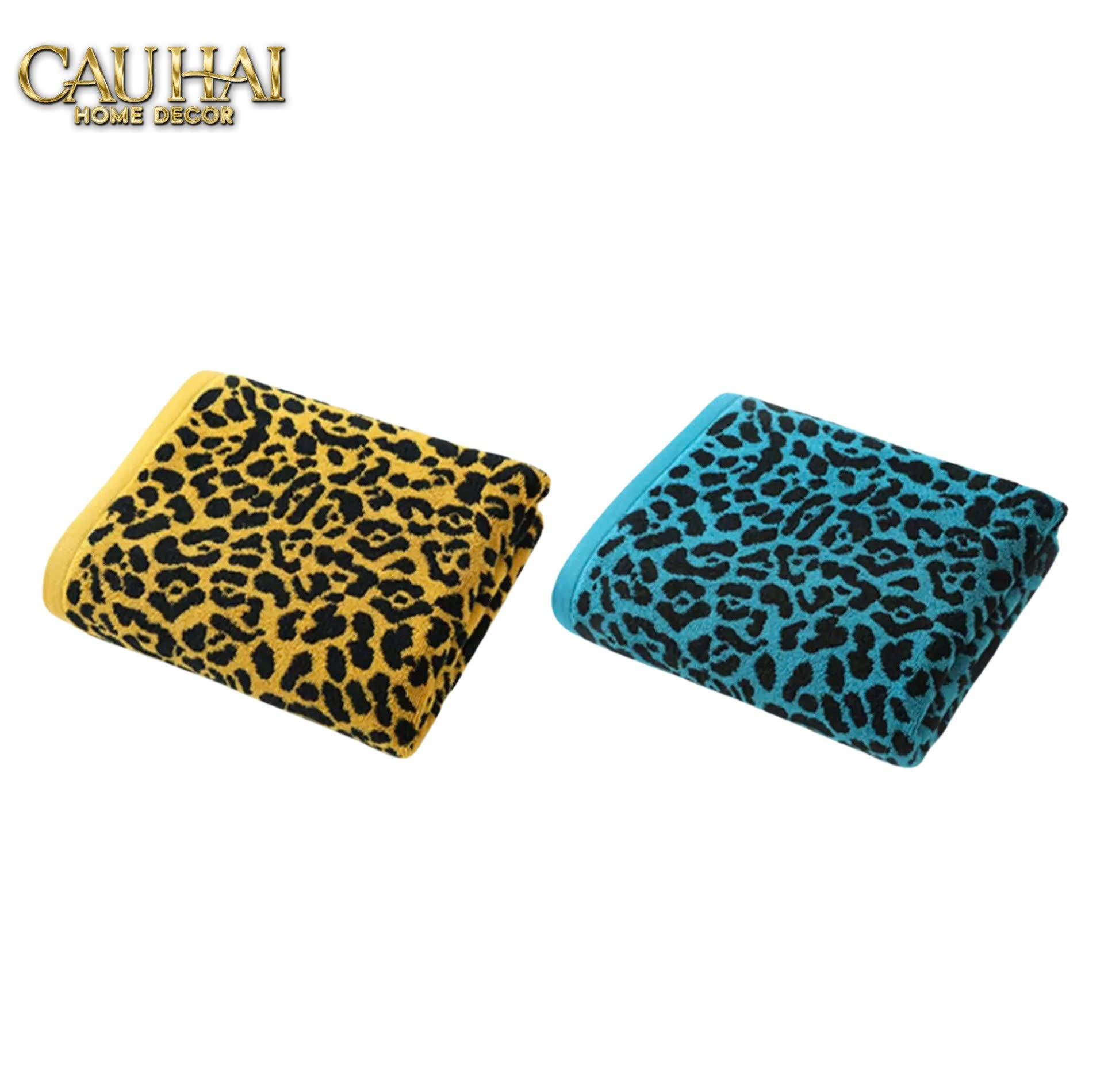 KHĂN TẮM 70X140 - LEOPARD PREMIUM BATH TOWEL-5- Cậu Hai Home Decor