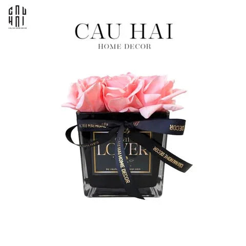 LỌ HOA HỒNG BỌC SÁP CHRISTA DEAR LOVER - BLACK