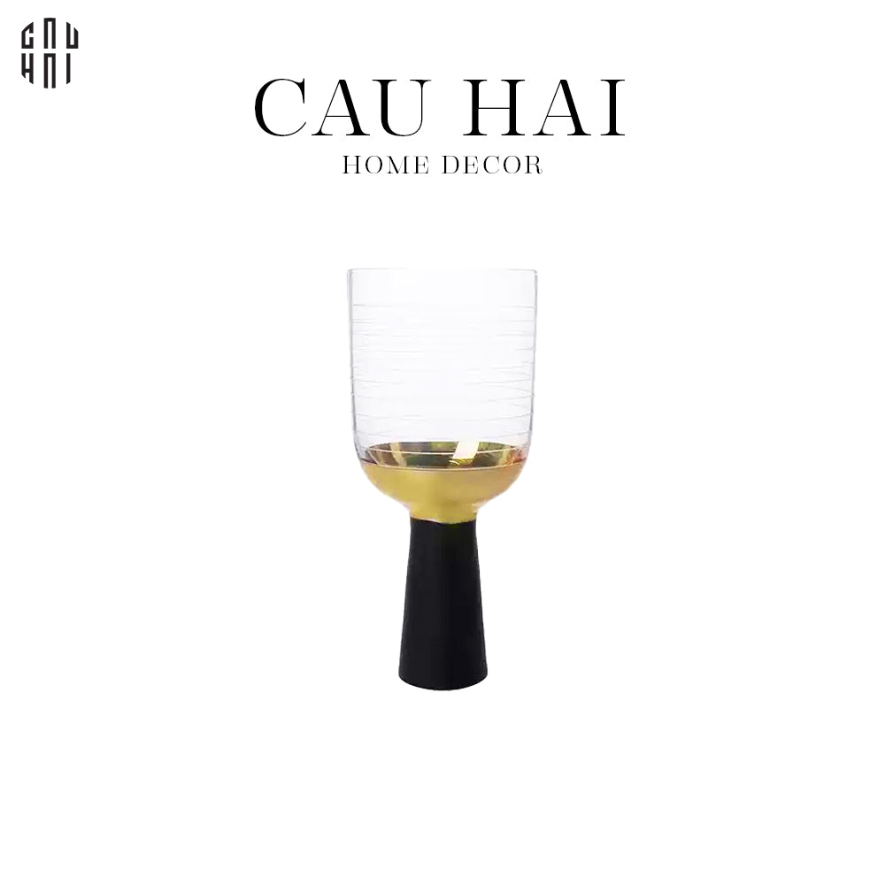 LY RƯỢU VANG GOMEZ - BLACK - CẬU HAI HOME DECOR