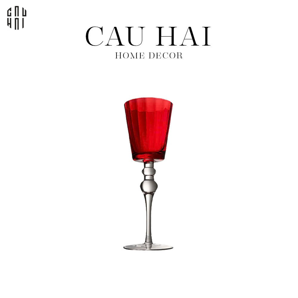 LY RƯỢU VANG LILY - RED SS25 - CẬU HAI HOME DECOR