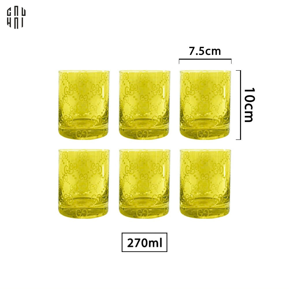 MAISON DE LUXE 1 SET 6 LY THUỶ TINH GG JUNGLE - FULL BOX SS25 - CẬU HAI HOME DECOR
