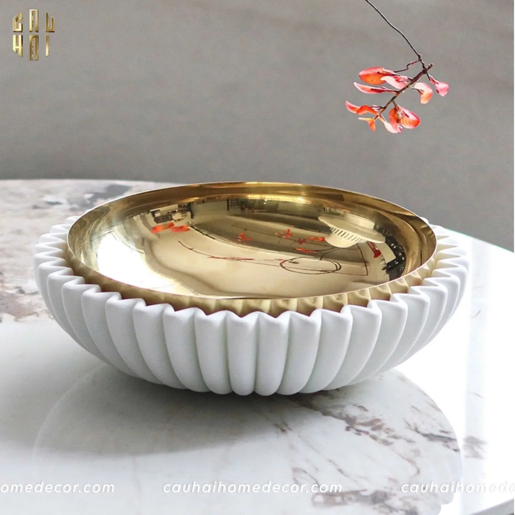 MAISON DE LUXE - ĐĨA TRÁI CÂY AURA SS25-CẬU HAI HOME DECOR