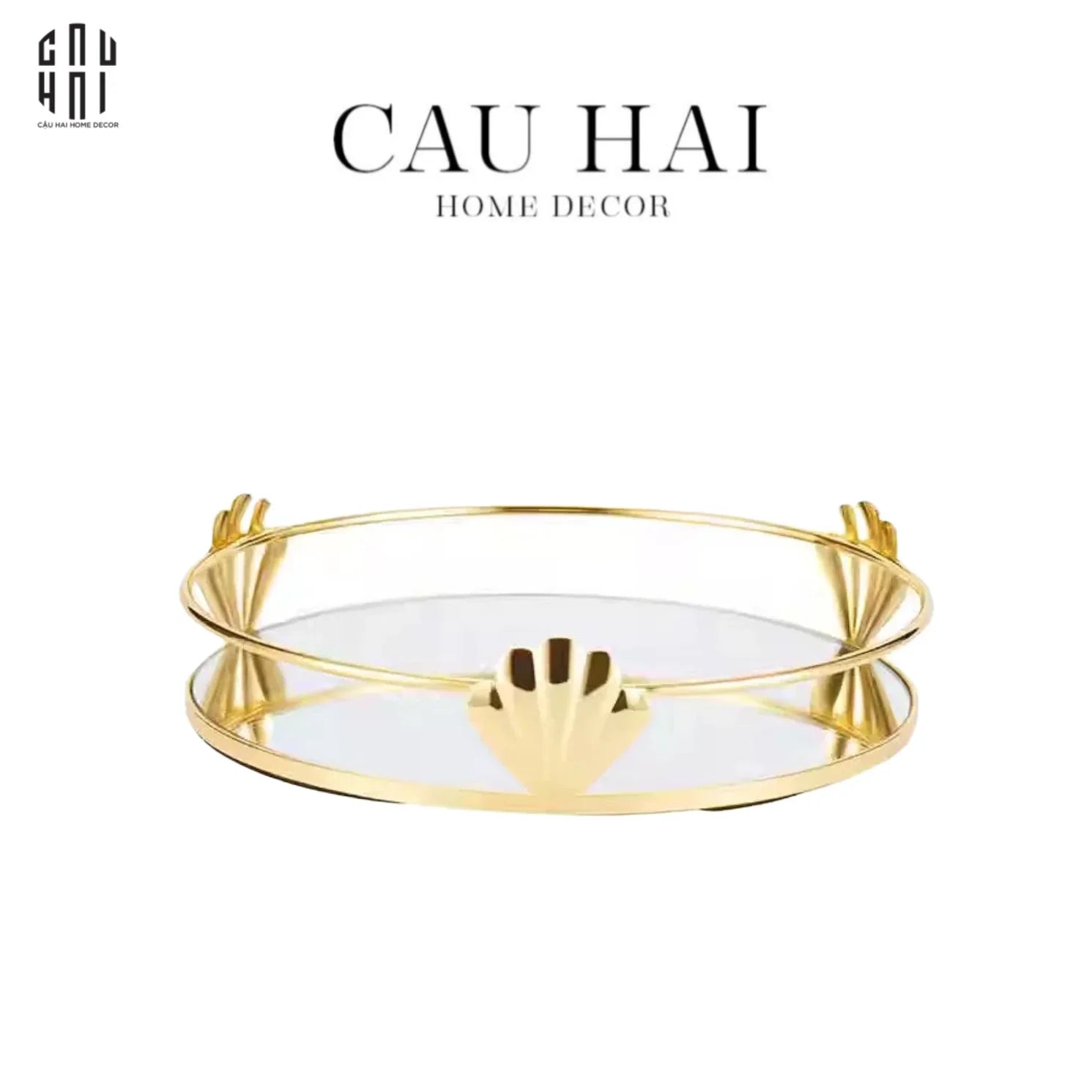MAISON DE LUXE - KHAY TRÒN MẶT GƯƠNG PEARL REFLECTION 20 SS25-CẬU HAI HOME DECOR