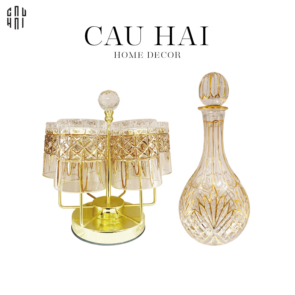 MAISON DE LUXE - SET BÌNH RƯỢU PHA LÊ L'ÉCLAT DE LOUIS SS25 - CẬU HAI HOME DECOR