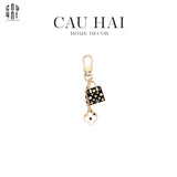 MÓC KHOÁ - CHARM CAO CẤP LOUIS V. HANDBAG - ĐEN-CẬU HAI HOME DECOR