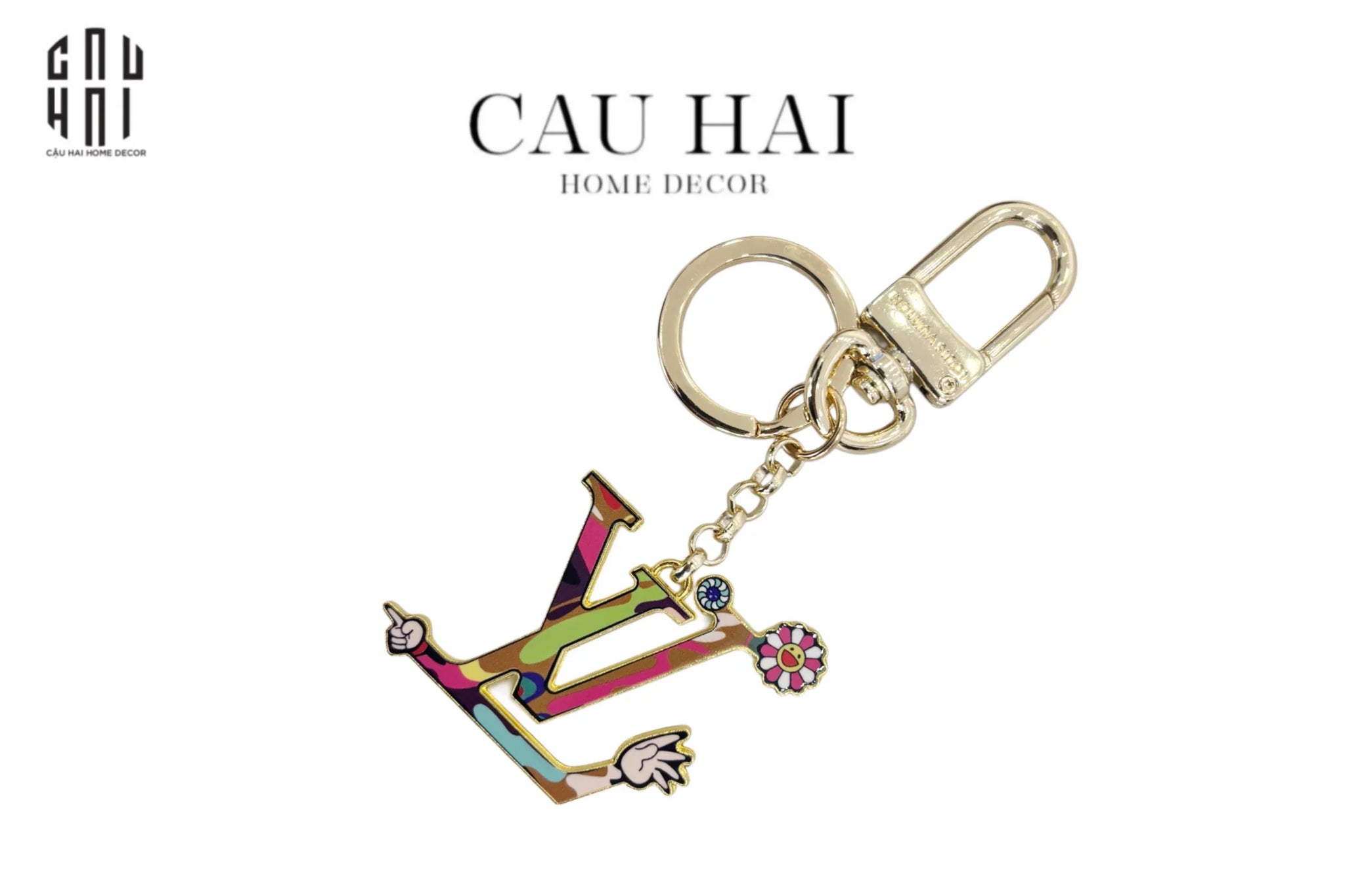 MÓC KHOÁ - CHARM TÚI LOUIS V. FESTIVE MULTICOLOR-CẬU HAI HOME DECOR