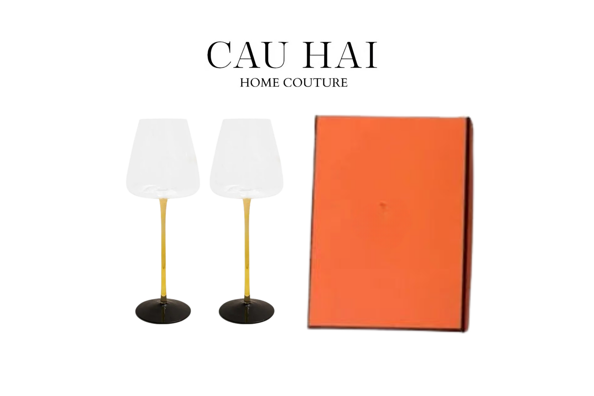 SET 2 LY VANG LUMIÈRE - FULL BOX SS24-1- Cậu Hai Home Decor