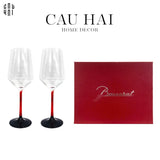 SET 2 LY VANG RED WINE CRYSTAL BCR - KATHY FULL BOX SA25-CẬU HAI HOME DECOR
