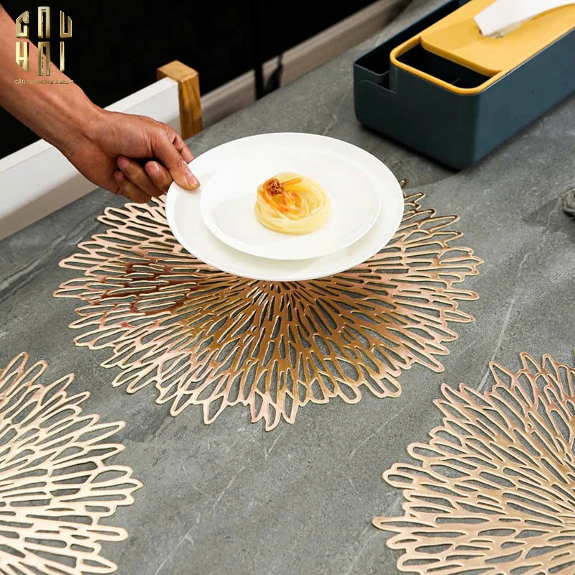 SET 2 TẤM LÓT BÀN ĂN - PLACEMAT BLOOMBURST-CẬU HAI HOME DECOR