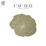 SET 2 TẤM LÓT BÀN ĂN - PLACEMAT LOTUS LEAF-CẬU HAI HOME DECOR