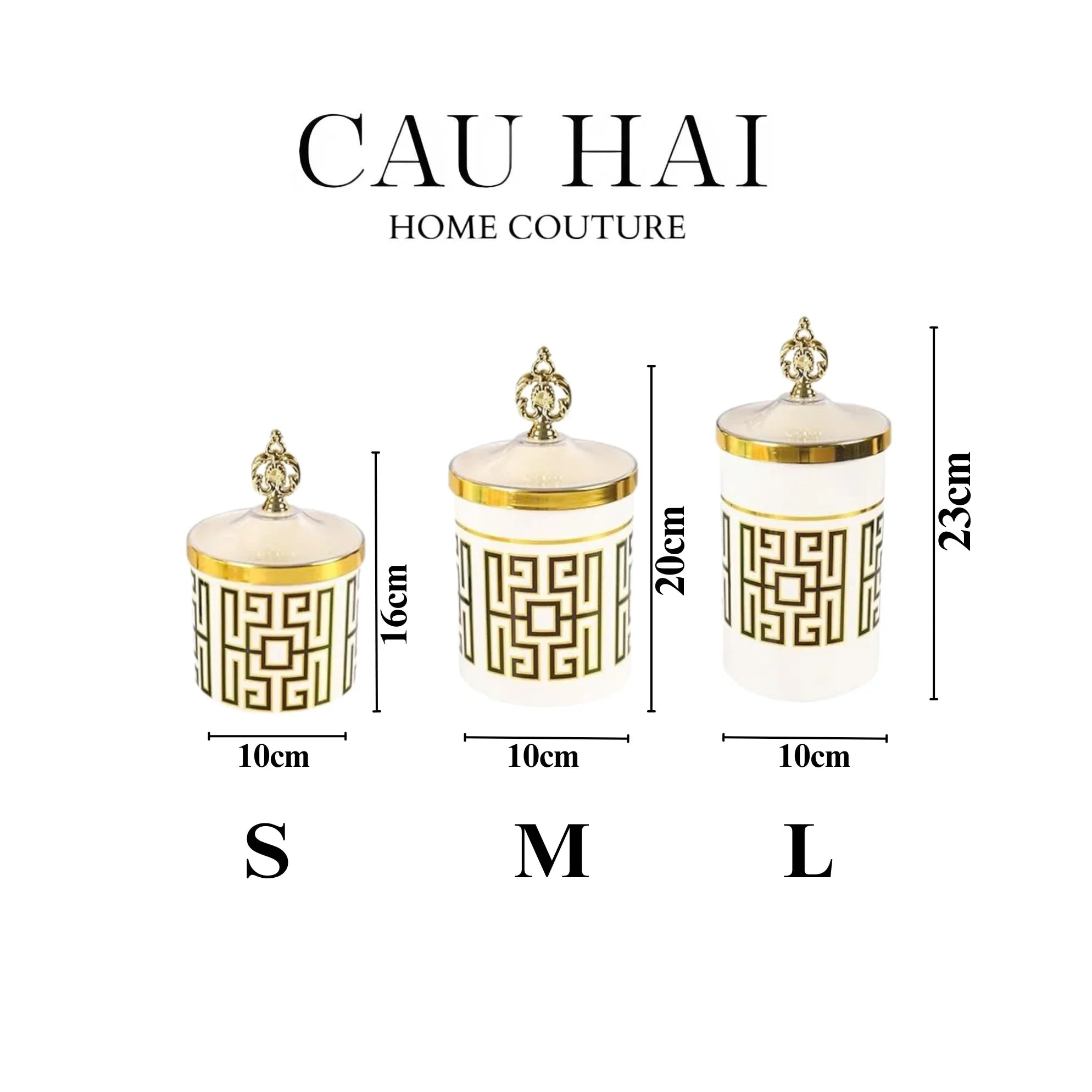 SET 3 LỌ PANTRY ACRY - ÉCLAT ROYAL MEANDER