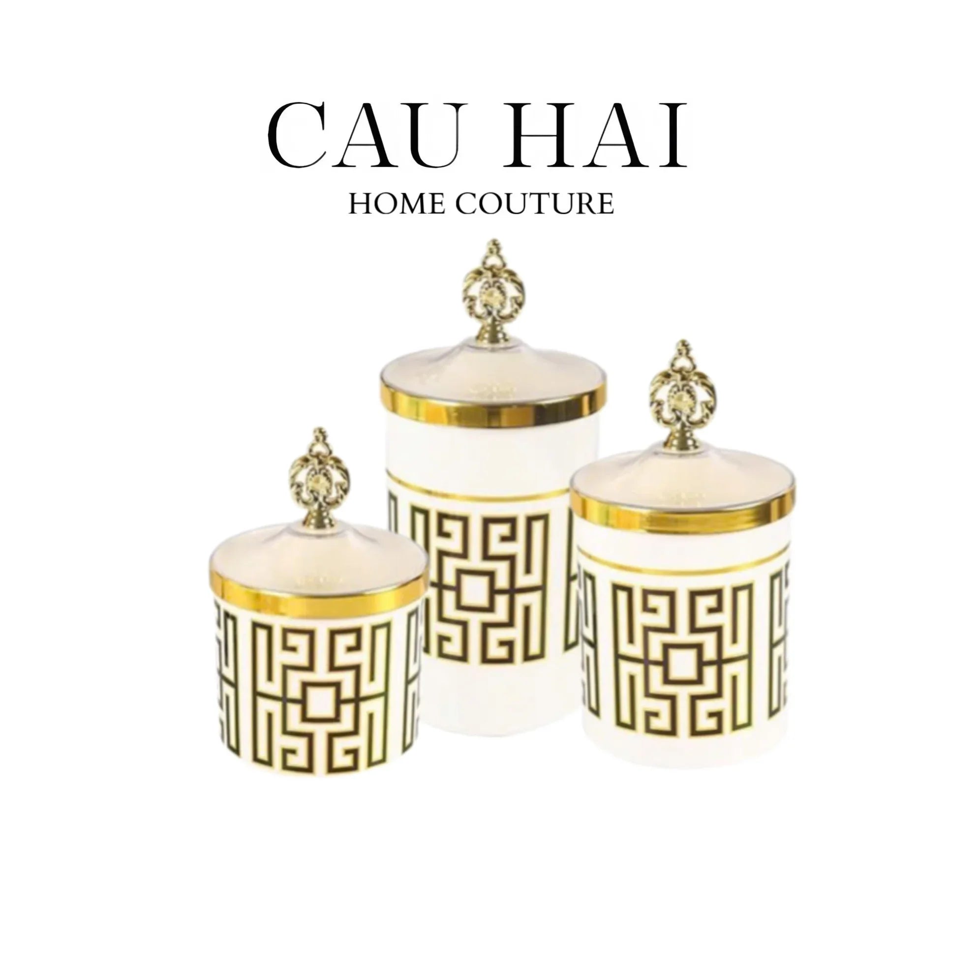 SET 3 LỌ PANTRY ACRY - ÉCLAT ROYAL MEANDER
