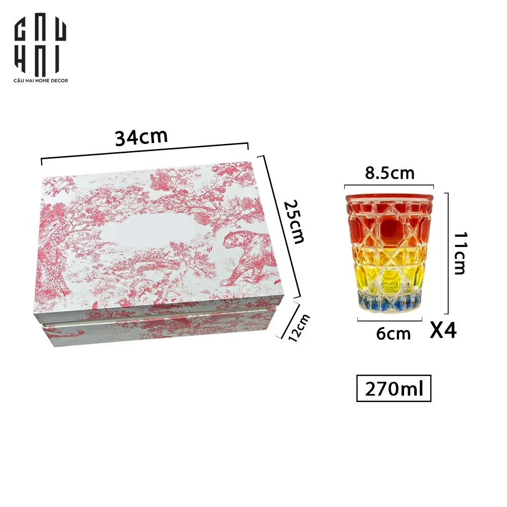 SET 4 LY D.O COLOURFUL SS22-CẬU HAI HOME DECOR