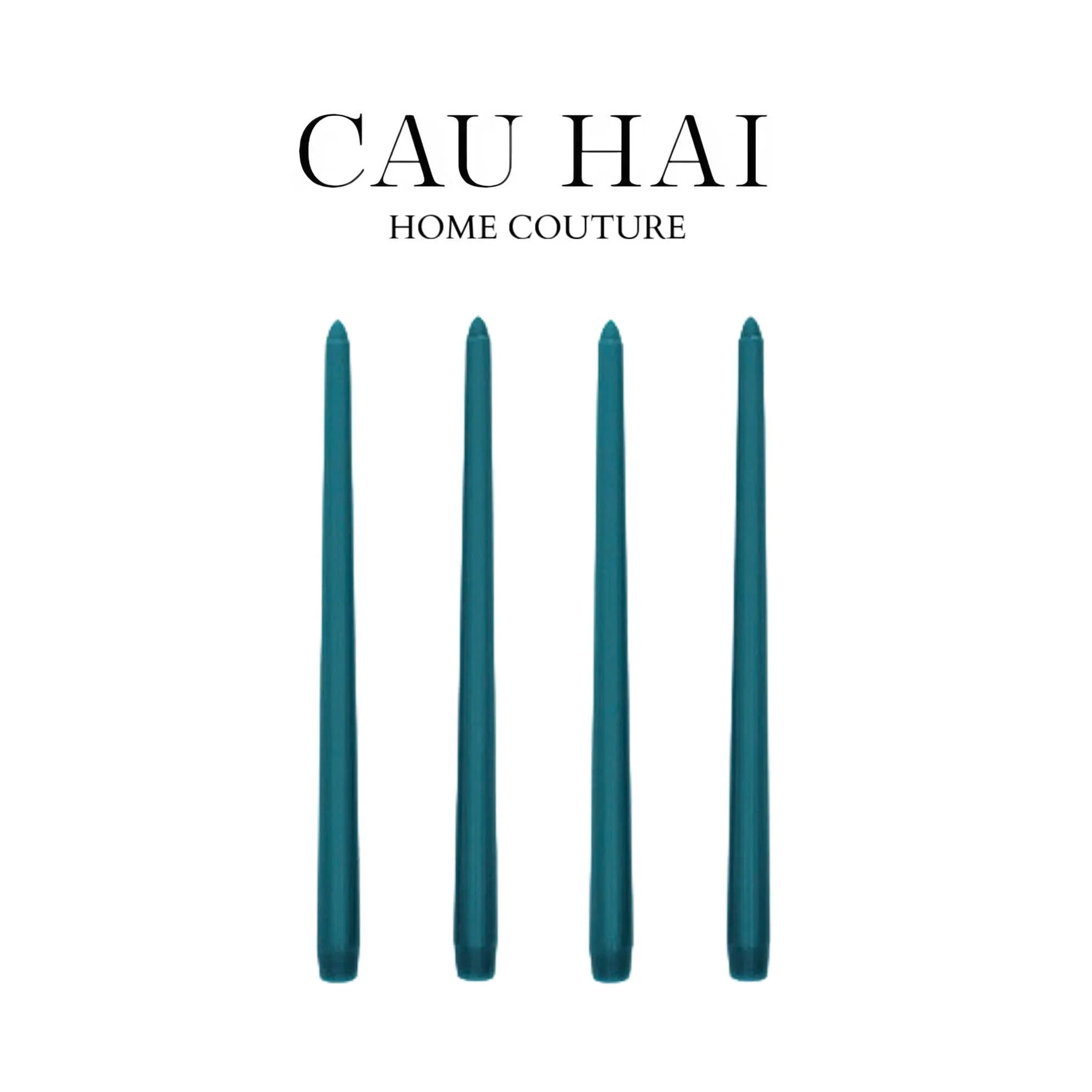 SET 4 NẾN GRADATION TAPER - BLUE/GREEN/PINK/EMERALD-CẬU HAI HOME DECOR