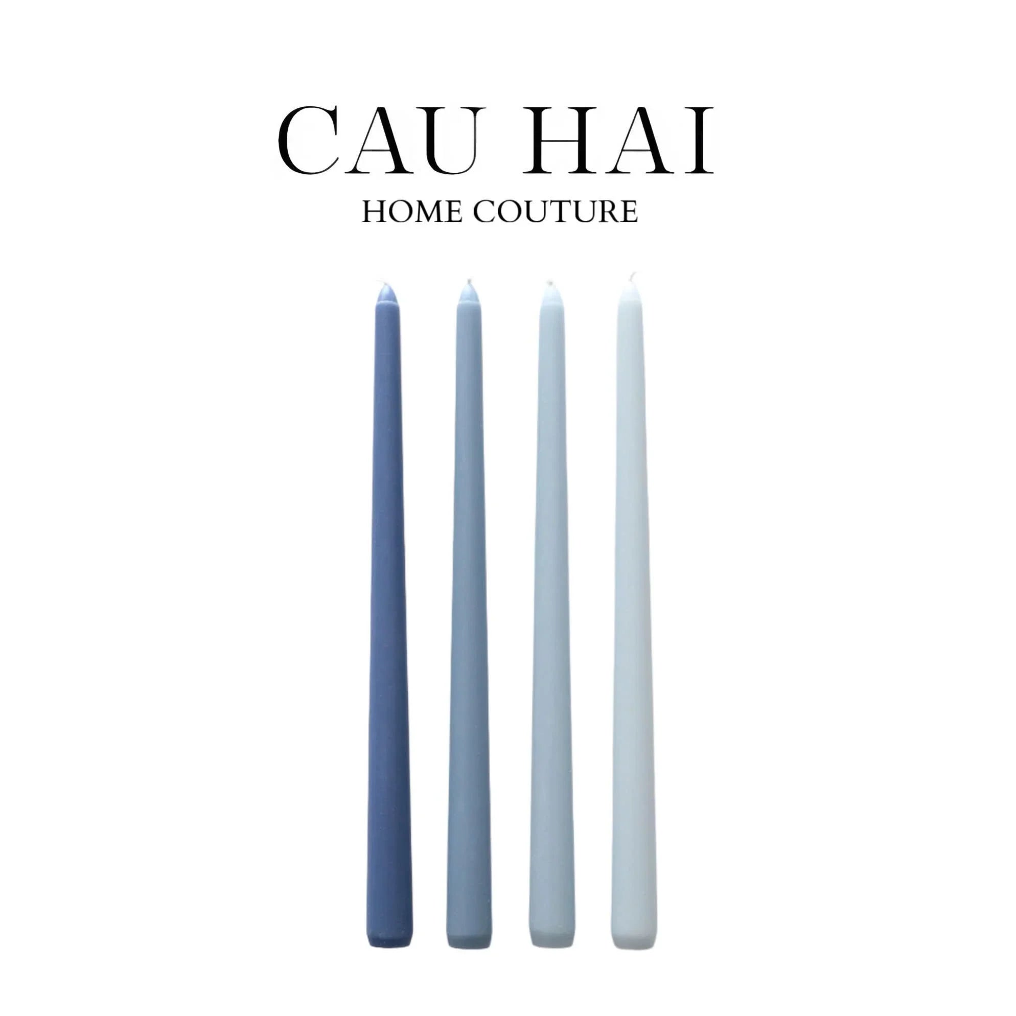 SET 4 NẾN GRADATION TAPER - BLUE/GREEN/PINK/EMERALD