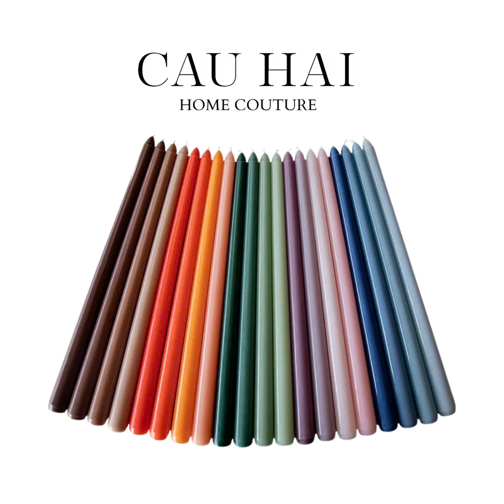 SET 4 NẾN GRADATION TAPER - BLUE/GREEN/PINK/EMERALD