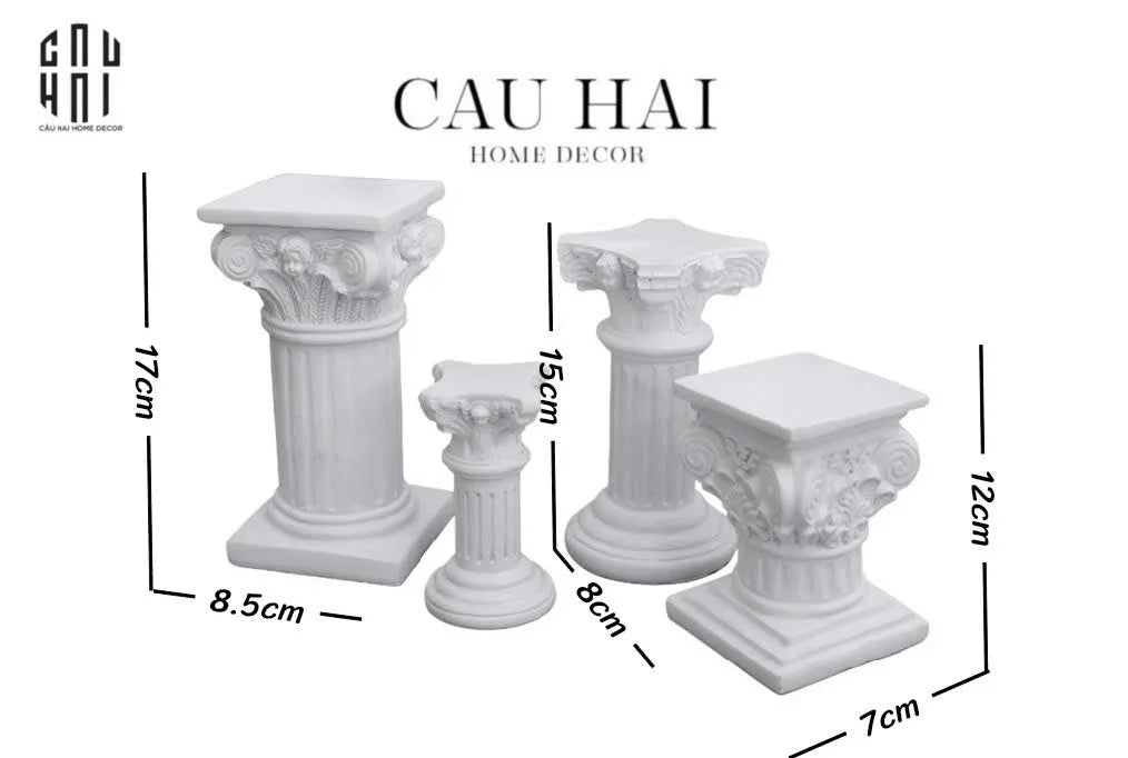 SET 4 TƯỢNG GOLDEN OLYMPUS - DÁT VÀNG 24K-CẬU HAI HOME DECOR