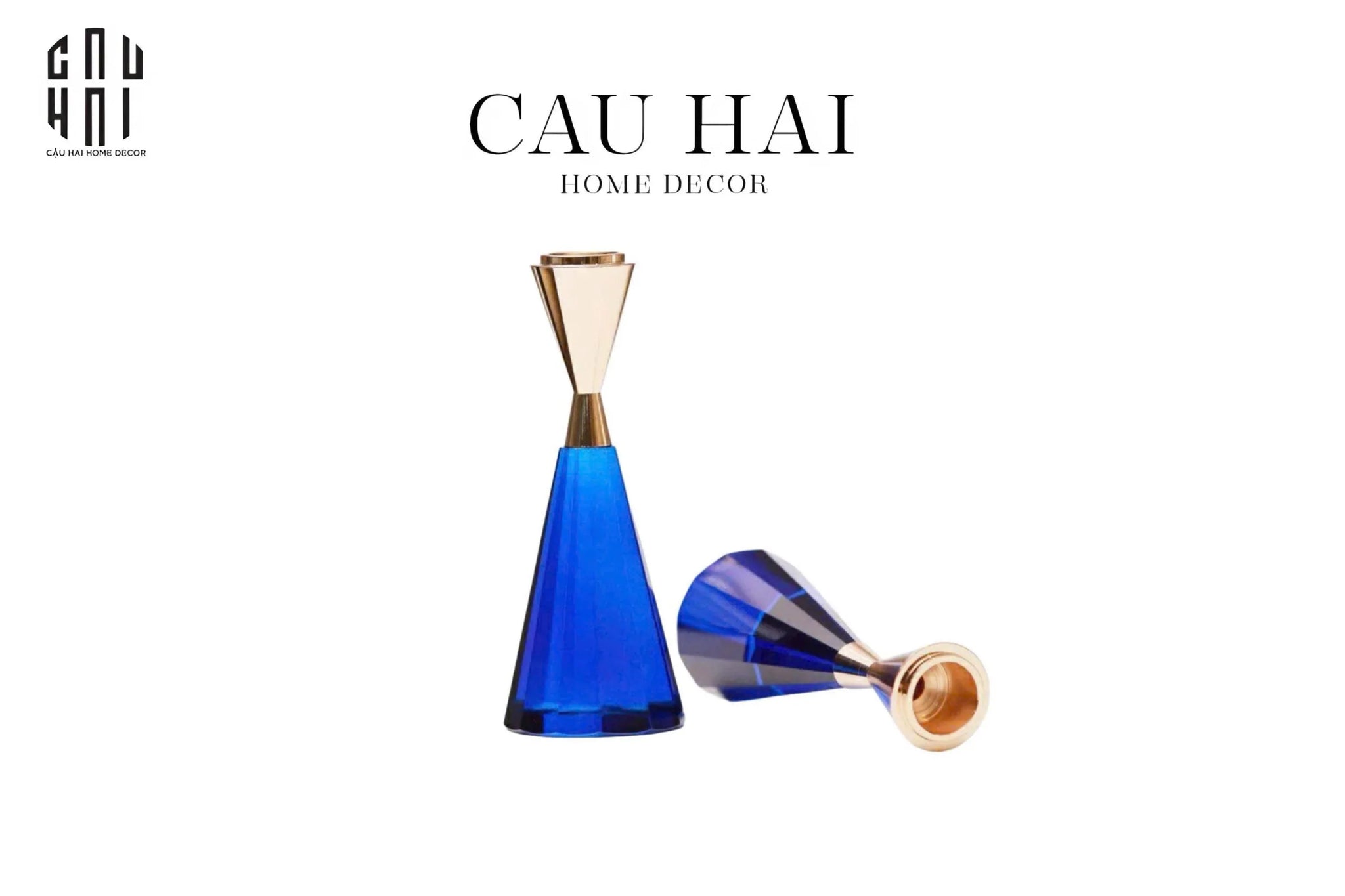 SET ĐẾ NẾN PHA LÊ - CANDLE GEM – SAPHIR & SOLEIL