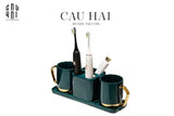 SET NHÀ TẮM EMERALD PREMIUM 4PCS SS22-CẬU HAI HOME DECOR