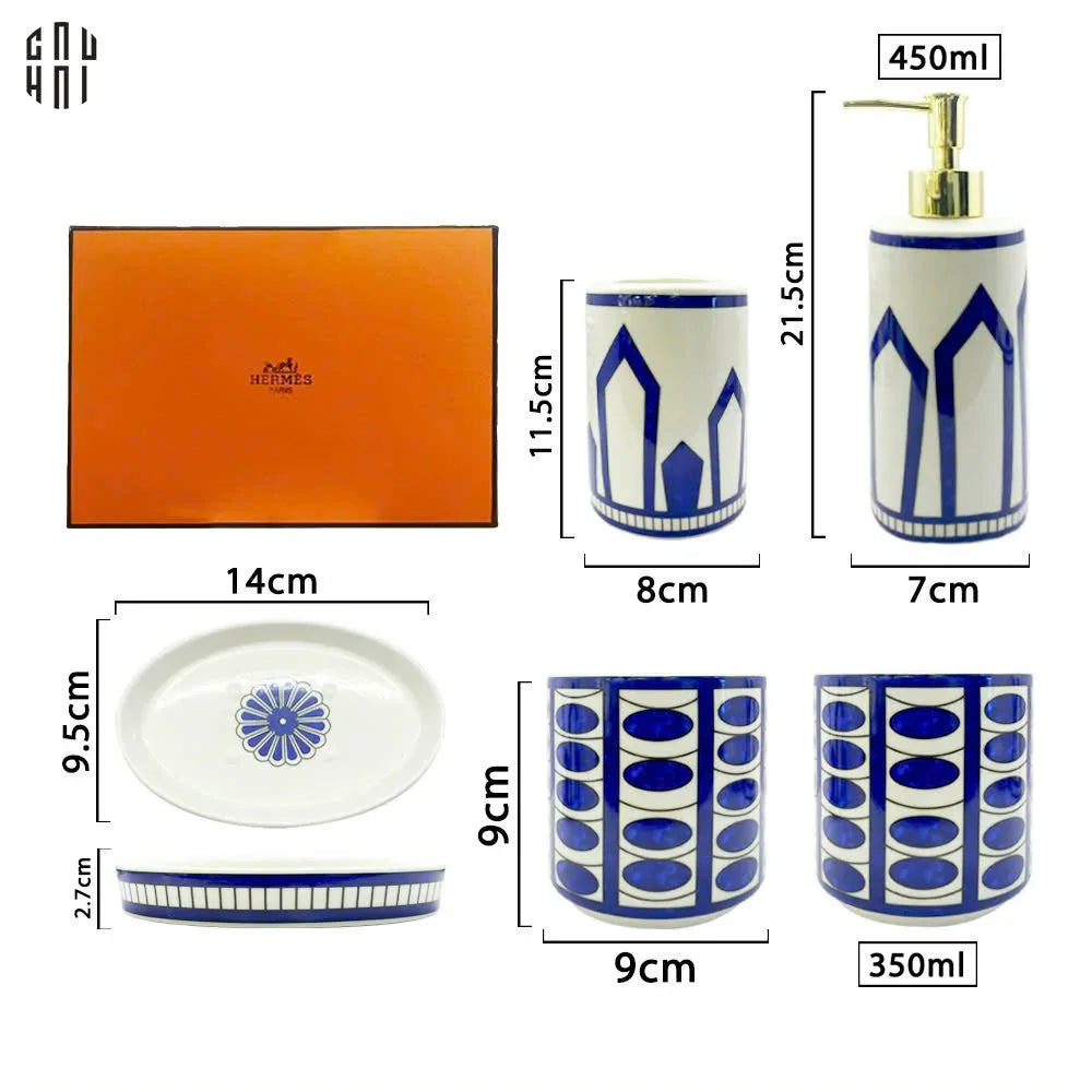 SET NHÀ TẮM JULIA 5PCS SS25-CẬU HAI HOME DECOR