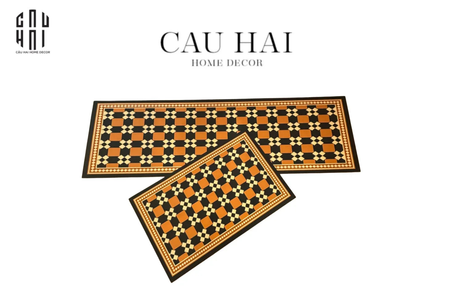 SET THẢM BẾP MICROFIBER PHỒN HOA 1M6