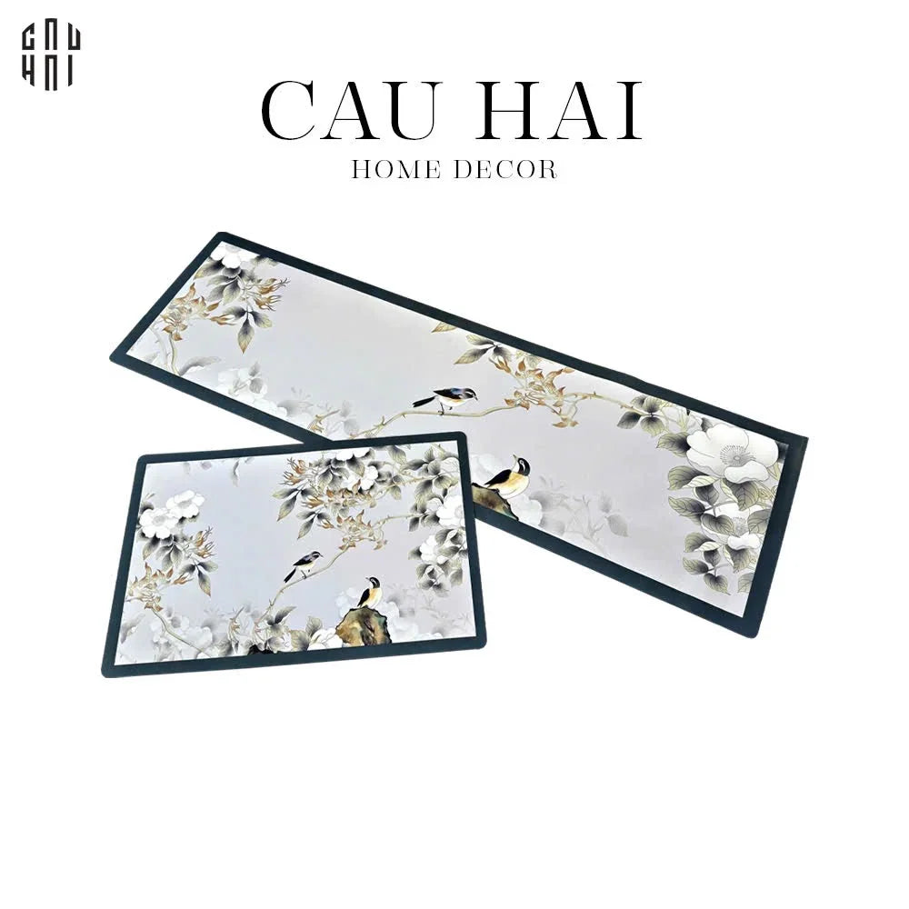 SET THẢM BẾP MICROFIBER ROYAL CANARI 1M5
