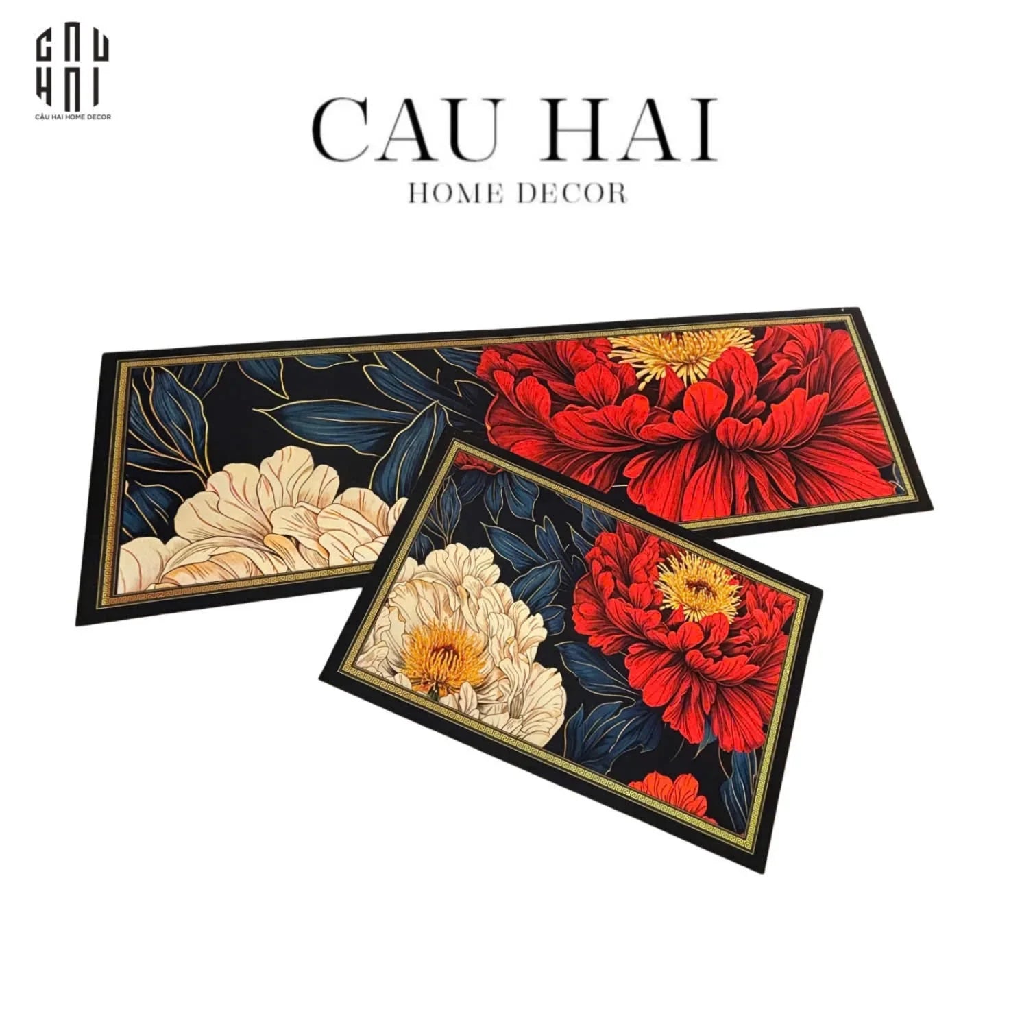SET THẢM BẾP MICROFIBER SONG TƯỜNG 1M5