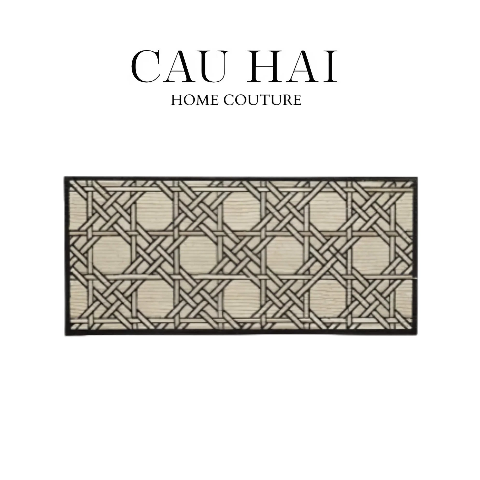 THẢM BED LEN 60x160 CANNAGE D.O IVORY