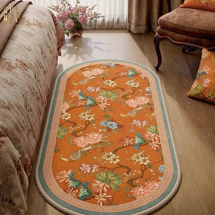 THẢM BED NHUNG BỈ 80X180 DYNASTY OF BIRD