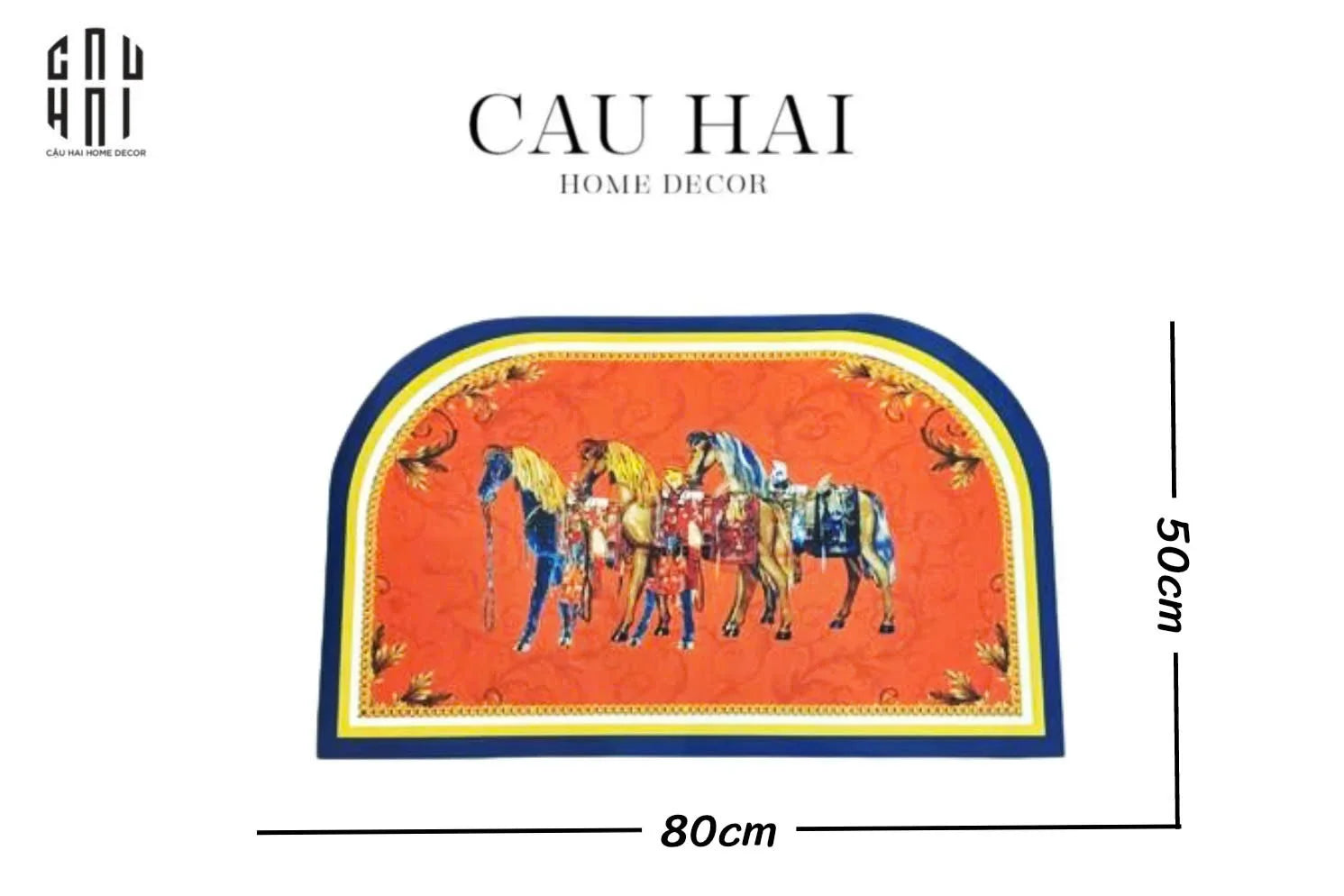 THẢM CỬA DA 50x80 - MON TROIS PETIT CHEVAL
