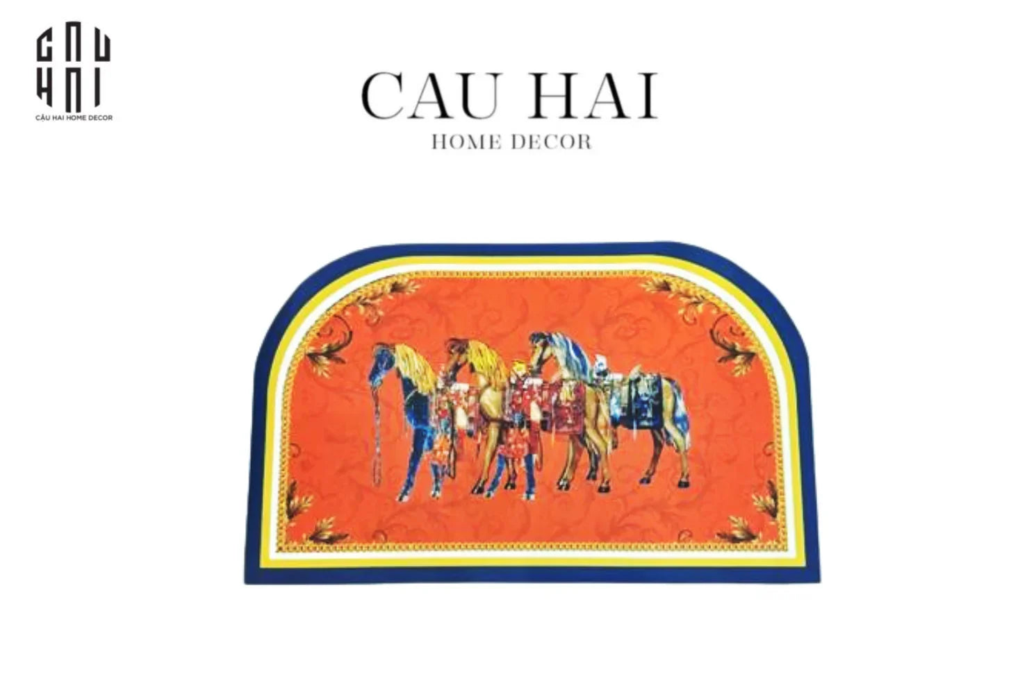 THẢM CỬA DA 50x80 - MON TROIS PETIT CHEVAL