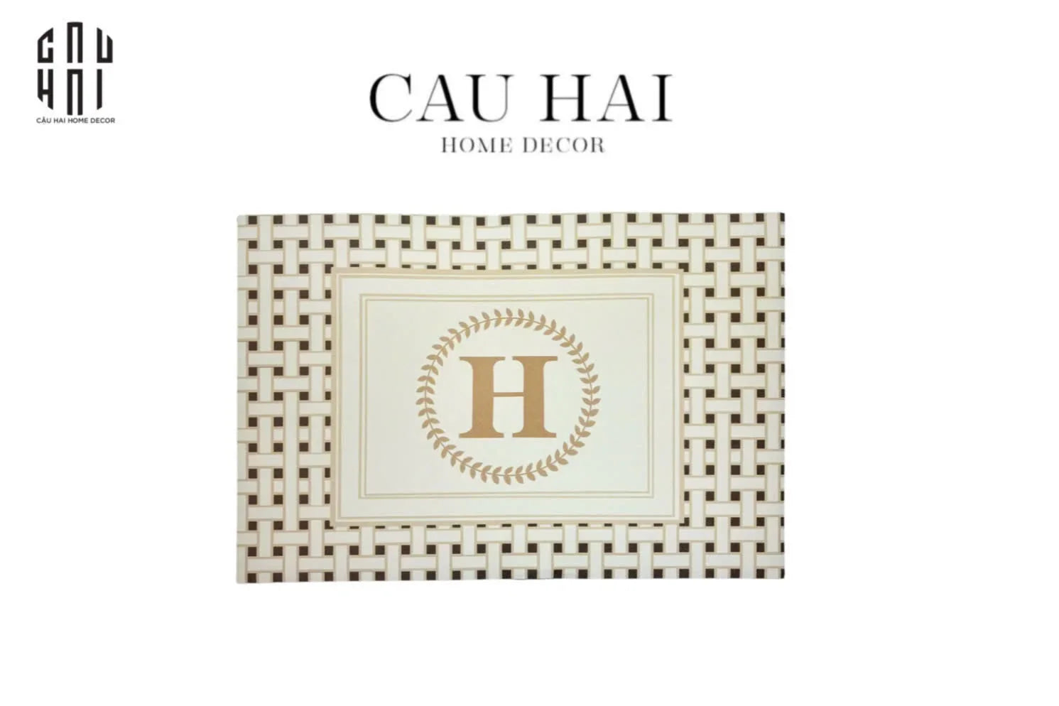 THẢM CỬA DA 60X90 - ICONIC BEIGE HELIOS DOOR MAT