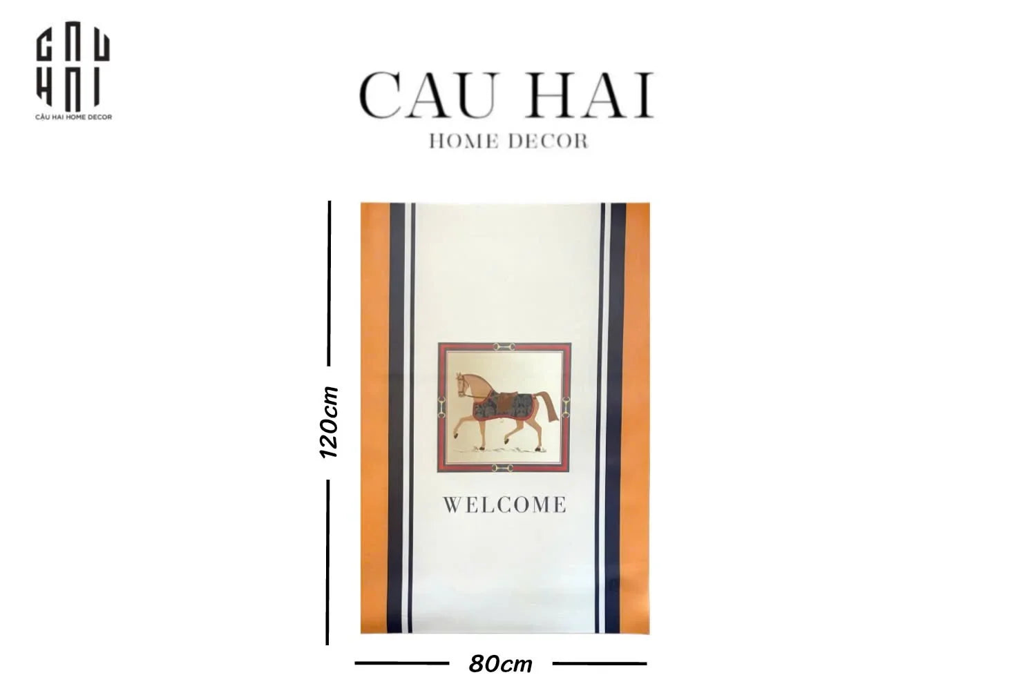 THẢM CỬA DA 80x120 - ROYALE CAVALIER - LIGHT ORANGE