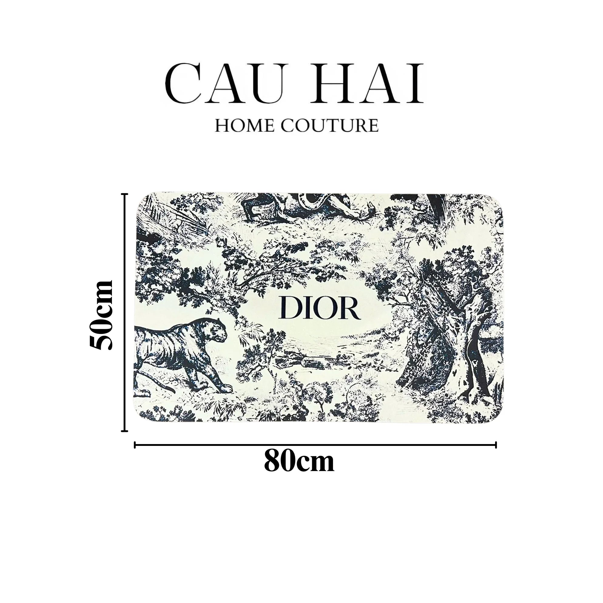 THẢM CỬA MICROFIBER 50X80 - SMOKY JUNGLE D.O