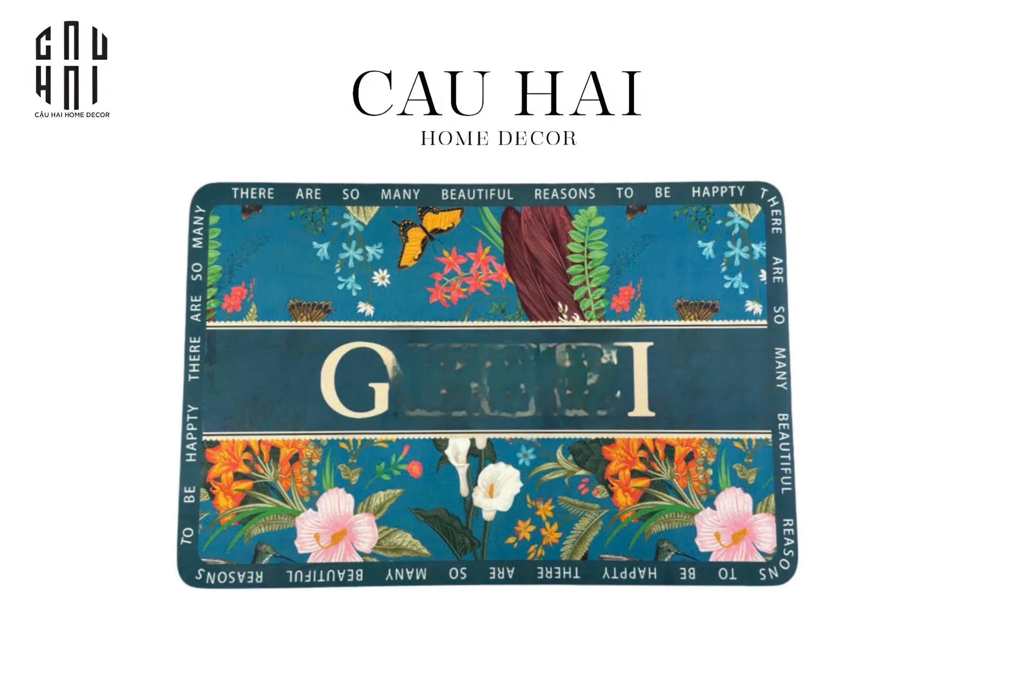 THẢM CỬA MICROFIBER 60x90 - JUNGLE BY GG - NAVY