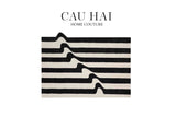 THẢM CỬA NHUNG BỈ 100×140 - STRIPE WAVE RÉFLECTION-CẬU HAI HOME DECOR