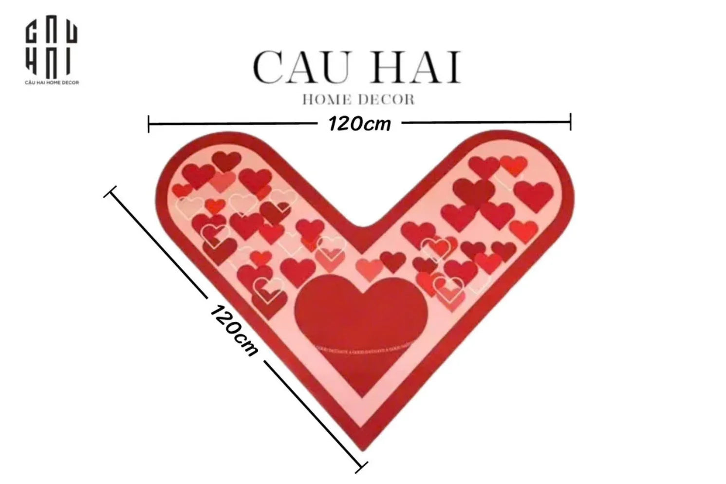 THẢM GÓC MICROFIBER 120x120 SWEETHEART - DOOR MAT